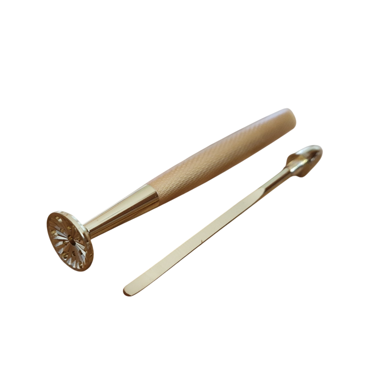 Pipe tamper - 2-part - gold